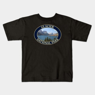 Saint Mary Lake at Glacier National Park in Montana Kids T-Shirt